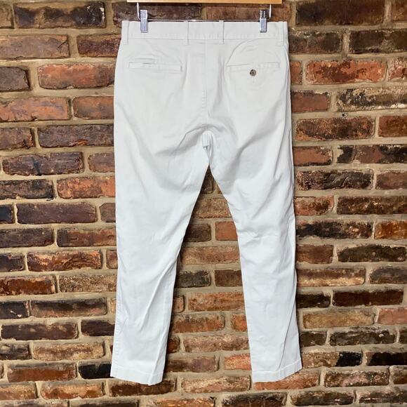 J. Crew Beige Slim Fit Flex Stretch Flat Front Chino Pants Men's Size 30x31* - Picture 5 of 7